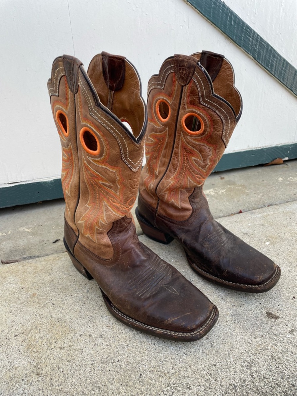 Ariat Boots Men's Brown Leather Western Pull-On